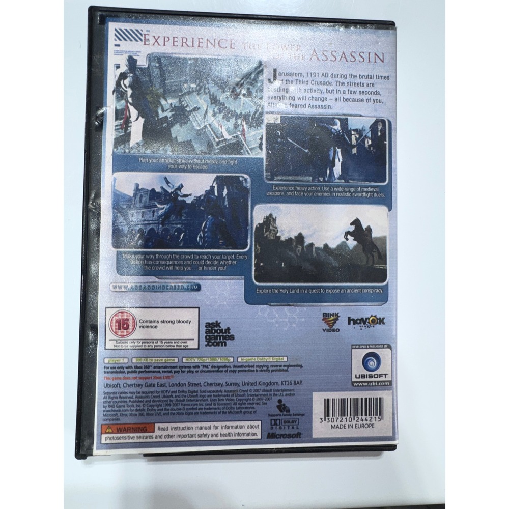 Ubisoft Assassin's Creed Xbox 360 Video Game PAL Action Adventure Stealth - Picture 2 of 2